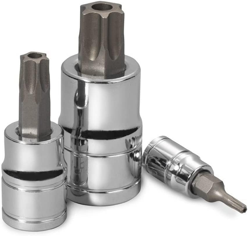 10073A Tamper Proof Torx Bit Socket Set |13-Piece | S2 Steel Bits & Cr-V Steel Sockets | TT8 – TT60